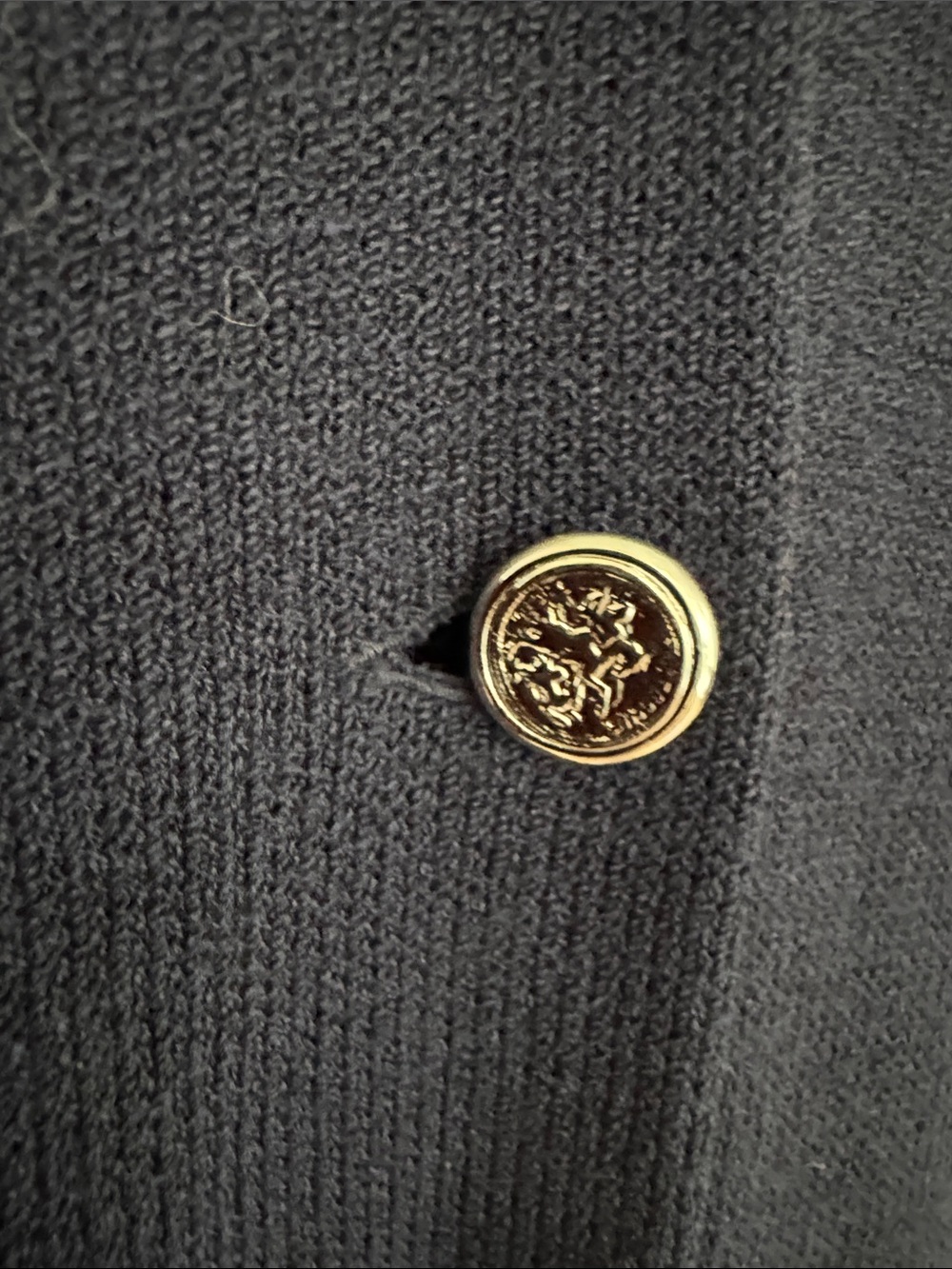 St. John Santana Knit Button Front Dress - Picture 3 of 4